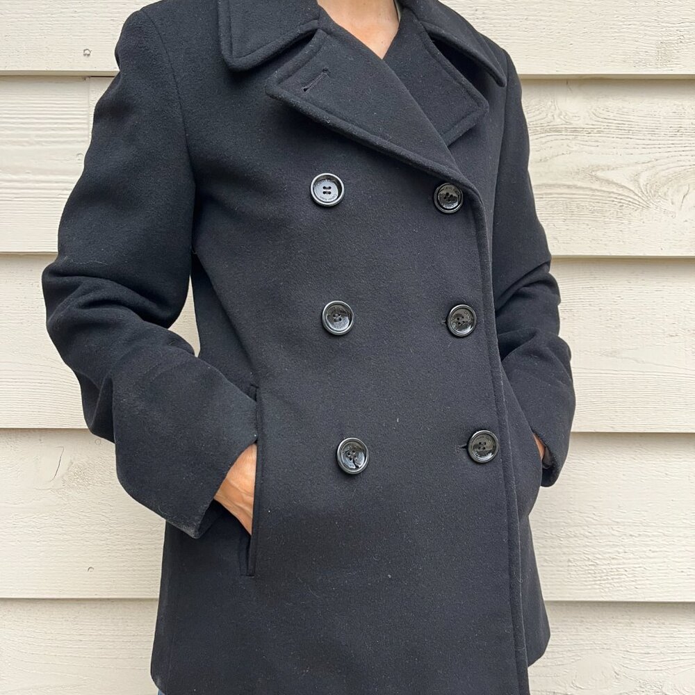 Calvin Klein Women's Classic Black Pea coat